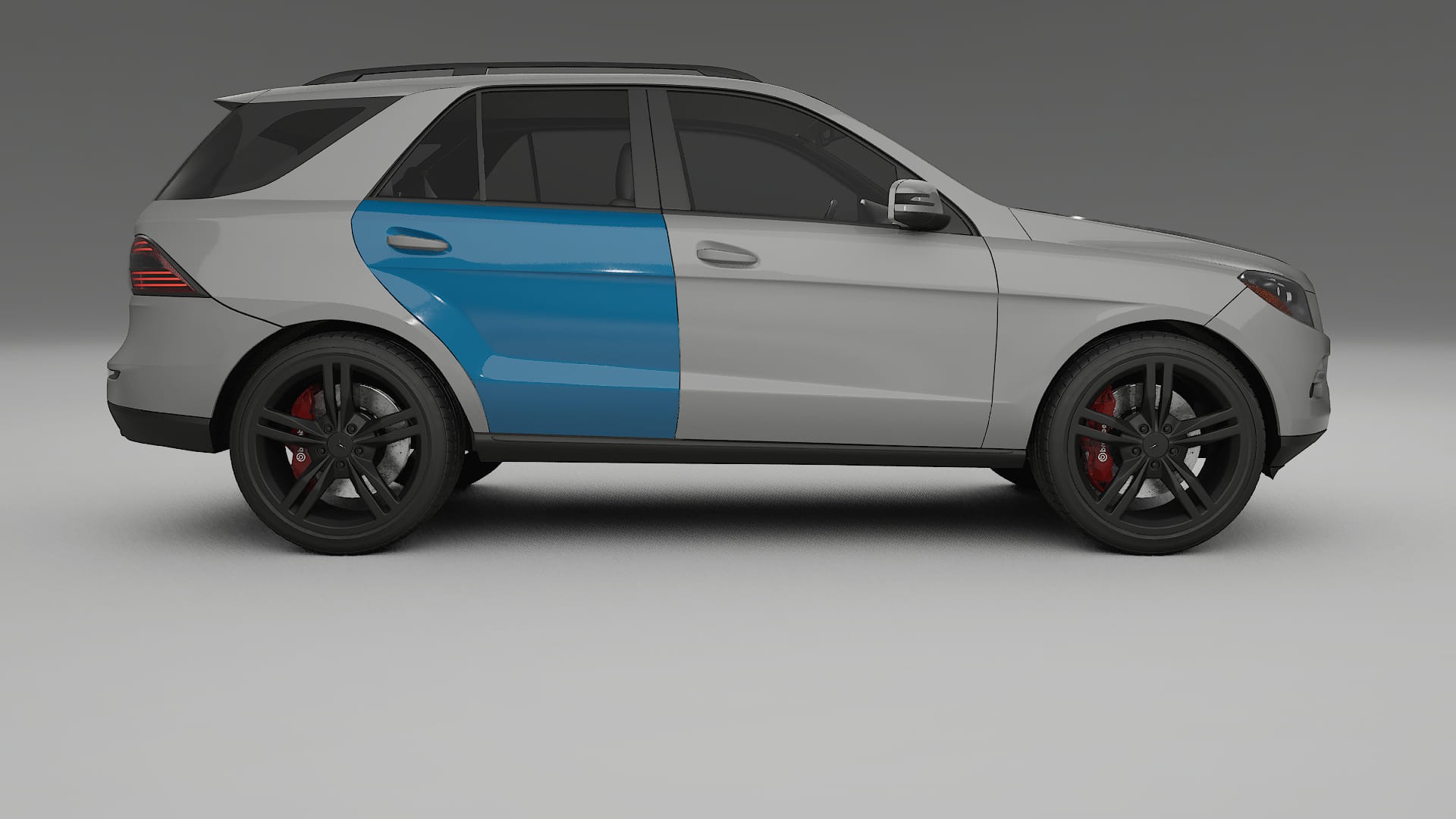 Mercedes M-class W166 Paint Protection Film | CrystalGuard Transparent PPF Full Pre-Cut Kit