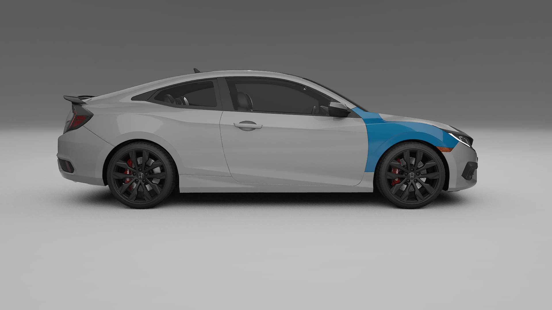 Honda Civic coupe prefacelift Paint Protection Film | CrystalGuard Transparent PPF Full Pre-Cut Kit