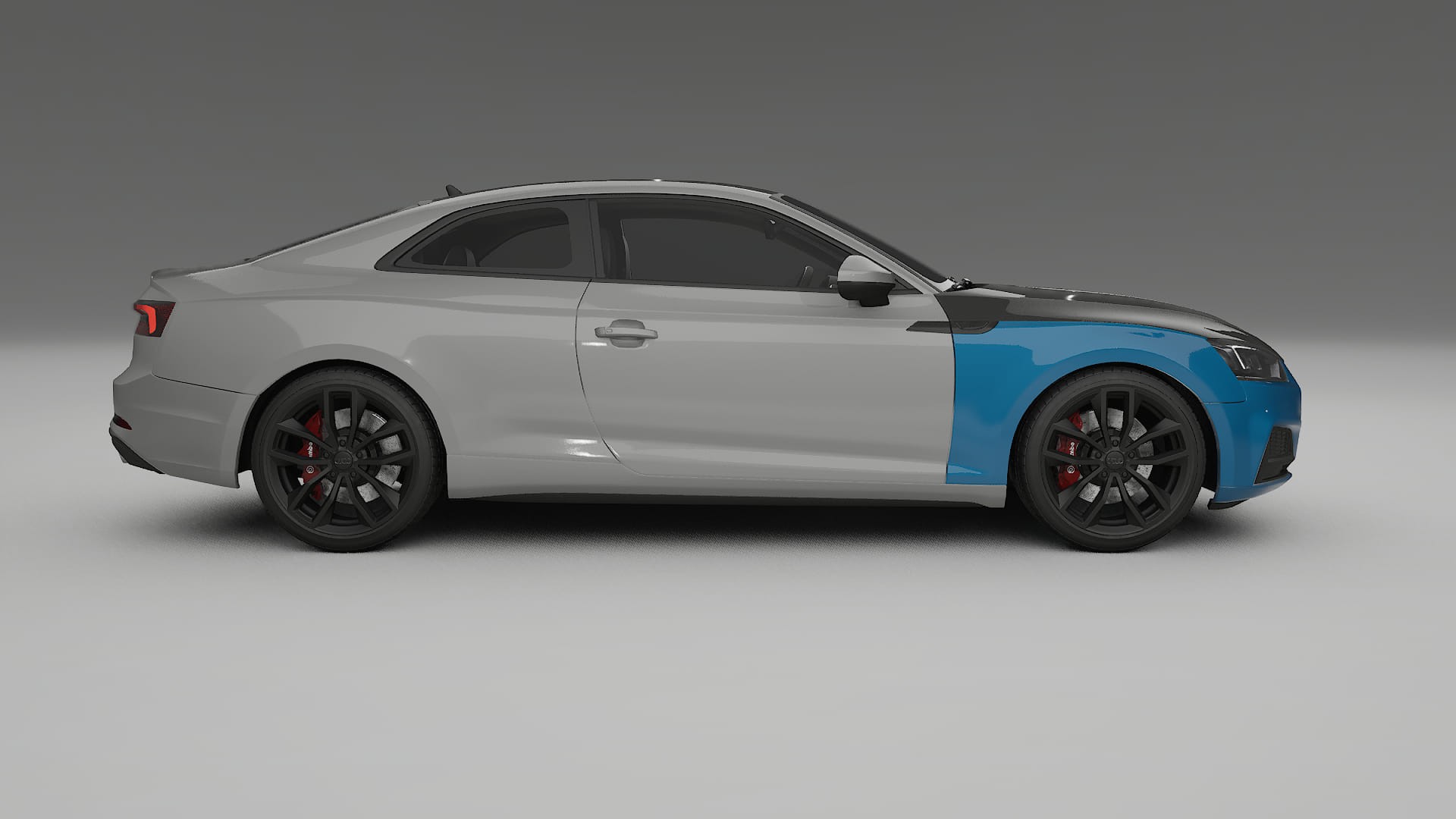 Audi S5 B9 prefacelift PPF | CrystalGuard Front Kit with Carbon Bonnet 2