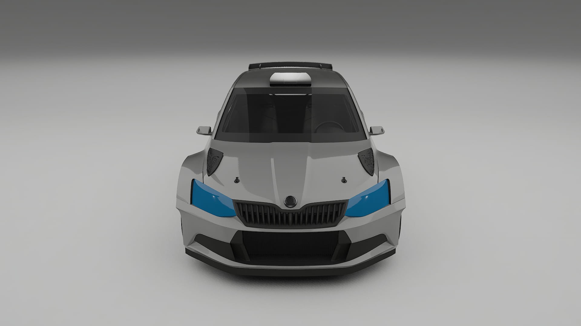 Škoda Fabia R5 6V PPF | CrystalGuard Front Kit with Carbon Bonnet