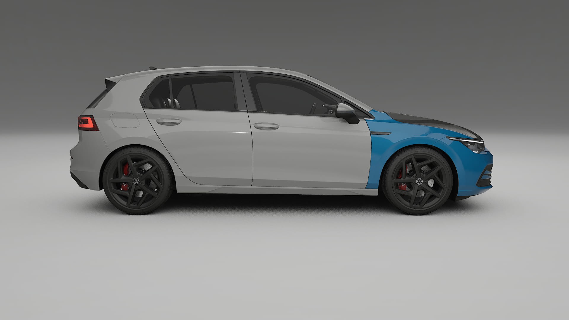 VW Golf Mk8 PPF | CrystalGuard Front Kit with Carbon Bonnet