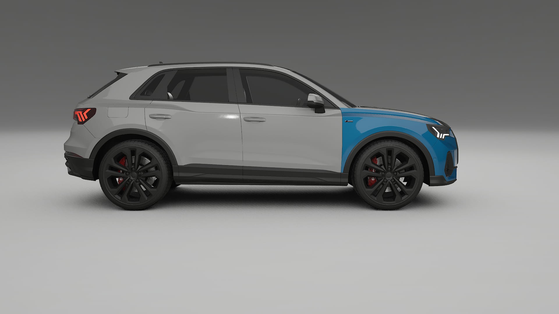 Audi Q3 S-Line F3 PPF | CrystalGuard Front Kit with Carbon Bonnet 2
