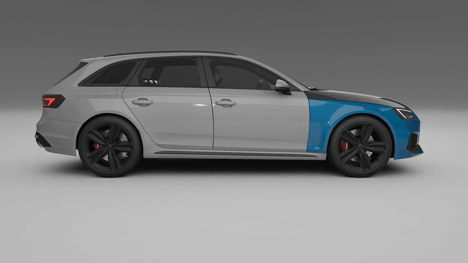 Audi RS4 Avant B9 prefacelift PPF | CrystalGuard Front Kit with Carbon Bonnet