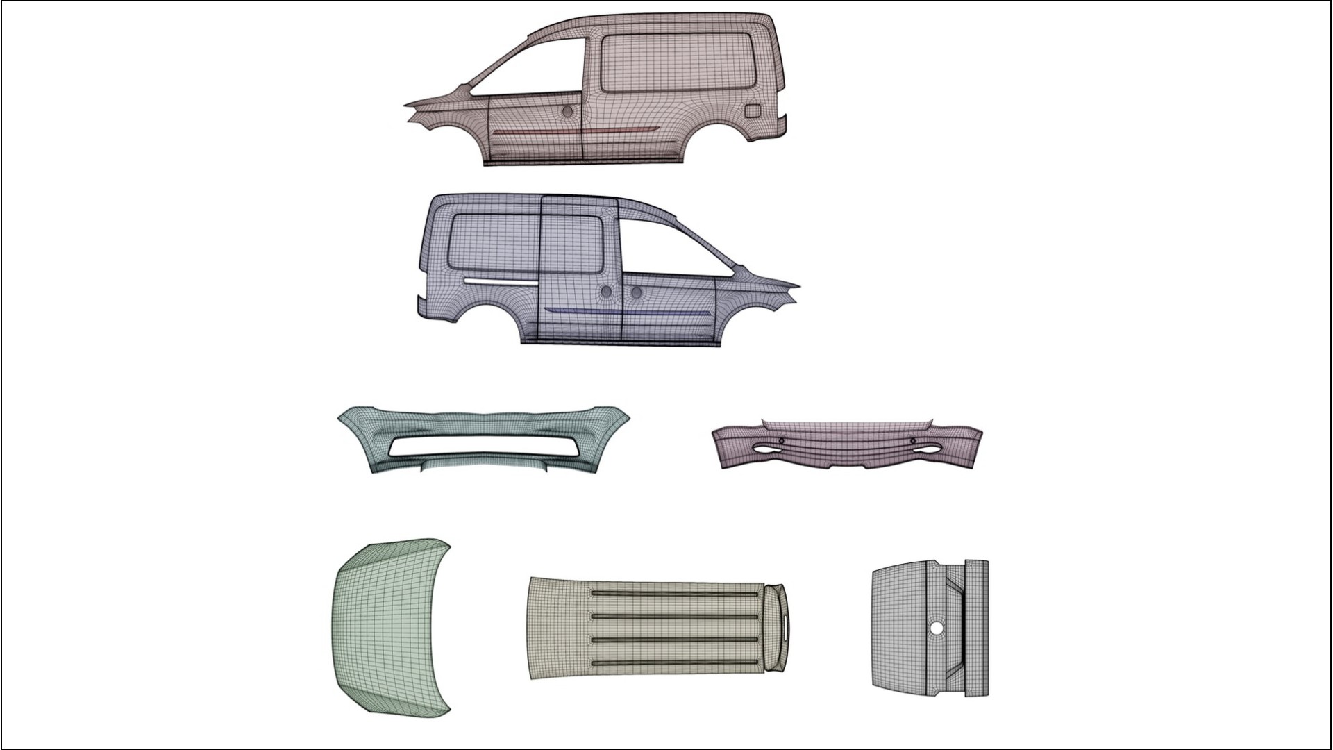 VW Caddy Maxi SB COBRA 11 Designed Wrap PPF Kit – Printable Polyurethane Film