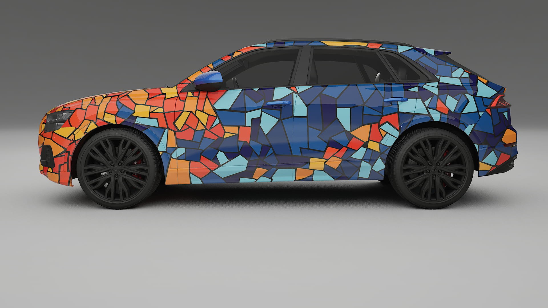 Audi Q8 F1 prefacelift pre-LCI BARCELONA Designed Wrap PPF Kit – Printable Polyurethane Film