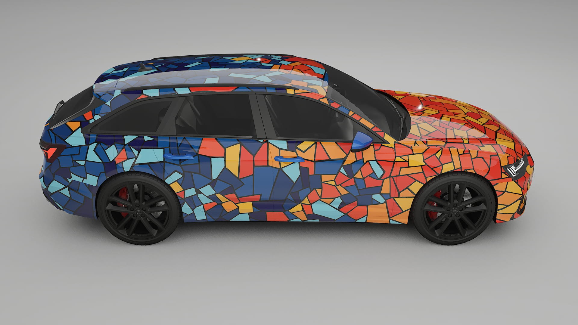 Audi S6 Avant prefacelift pre-LCI C8 BARCELONA Designed Wrap PPF Kit – Printable Polyurethane Film