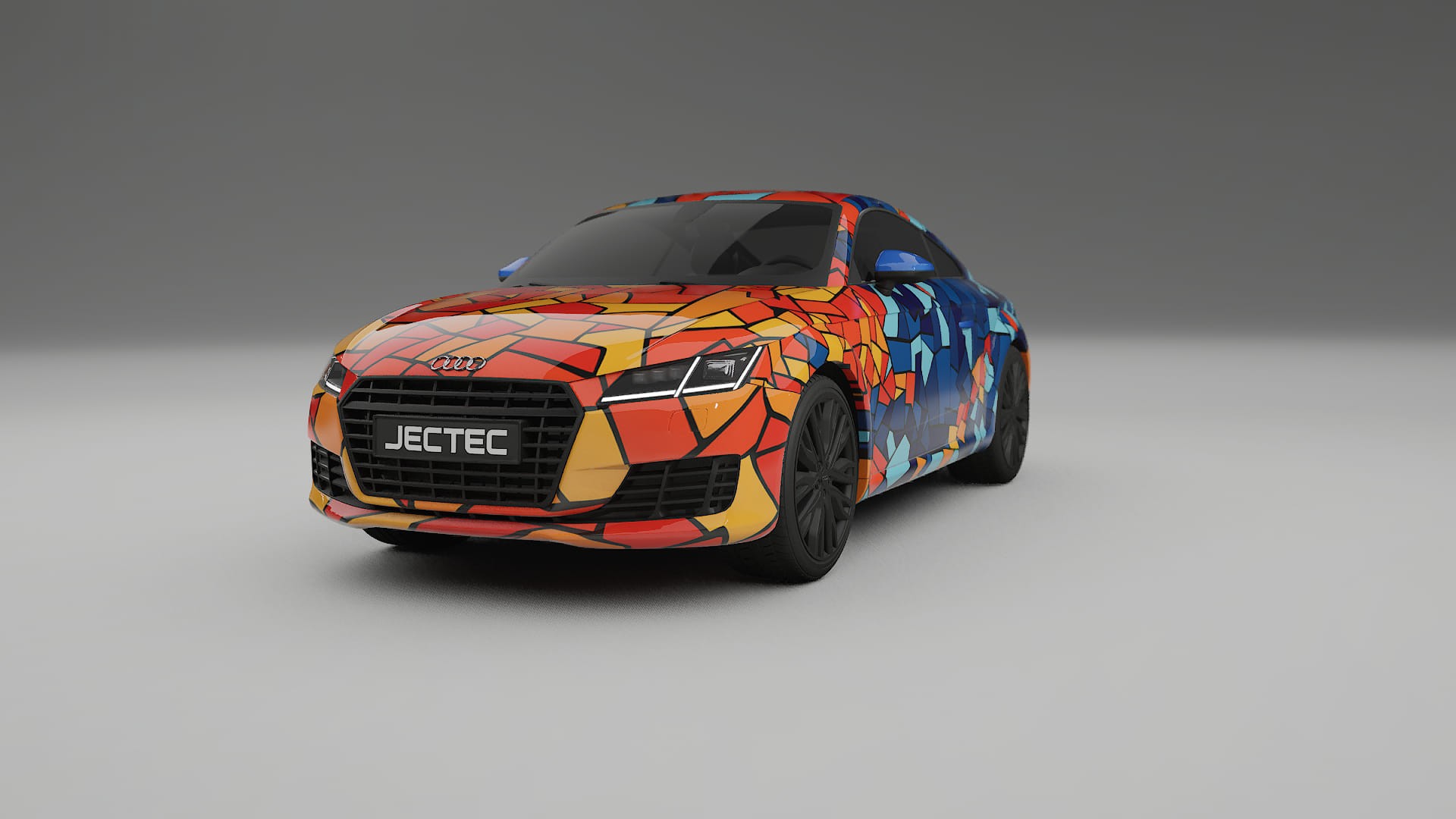 Audi TT Coupe 8S prefacelift pre-LCI BARCELONA Designed Wrap PPF Kit – Printable Polyurethane Film