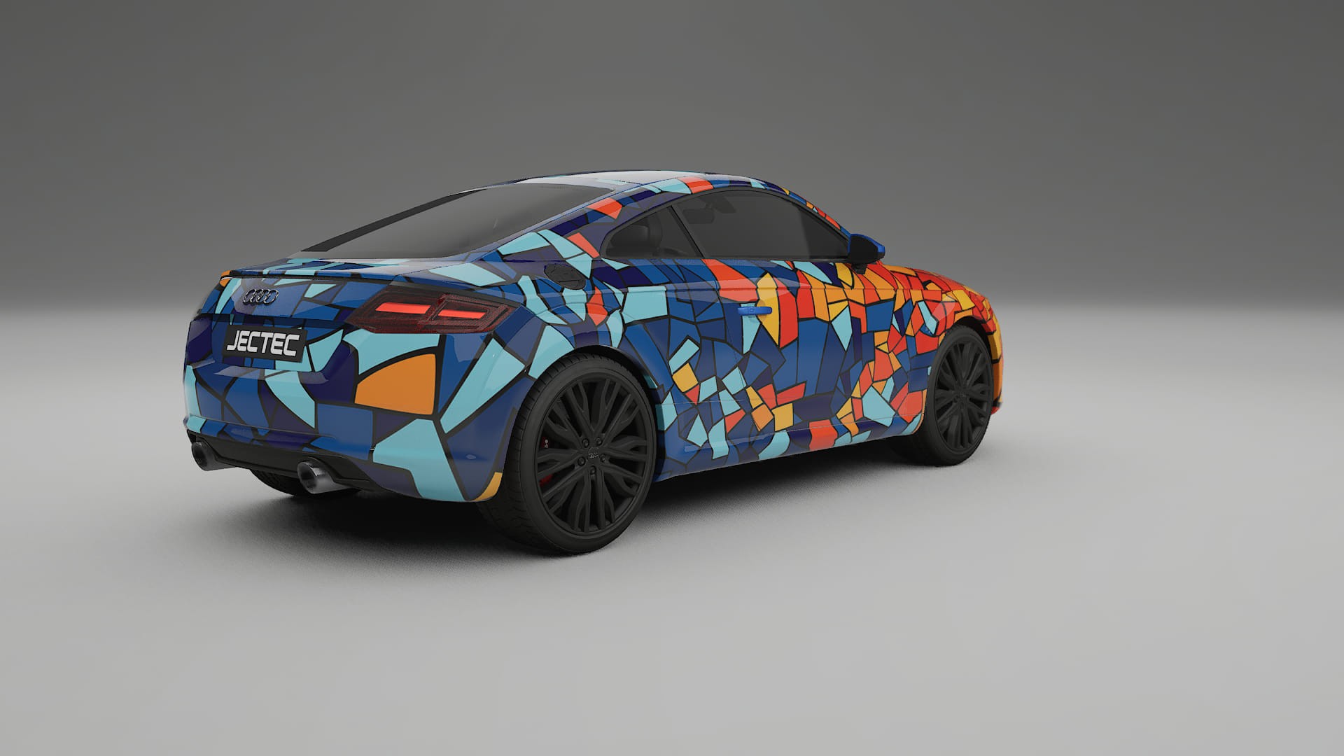 Audi TT Coupe 8S prefacelift pre-LCI BARCELONA Designed Wrap PPF Kit – Printable Polyurethane Film