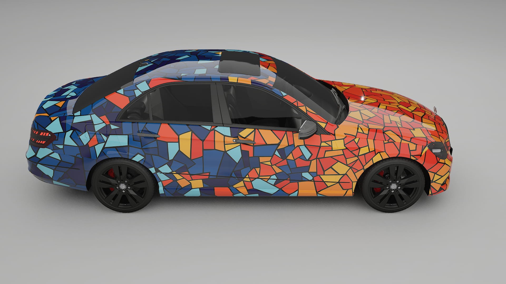 Mercedes E-class Sedan W212 Prefacelift pre-LCI BARCELONA Designed Wrap PPF Kit – Printable Polyurethane Film