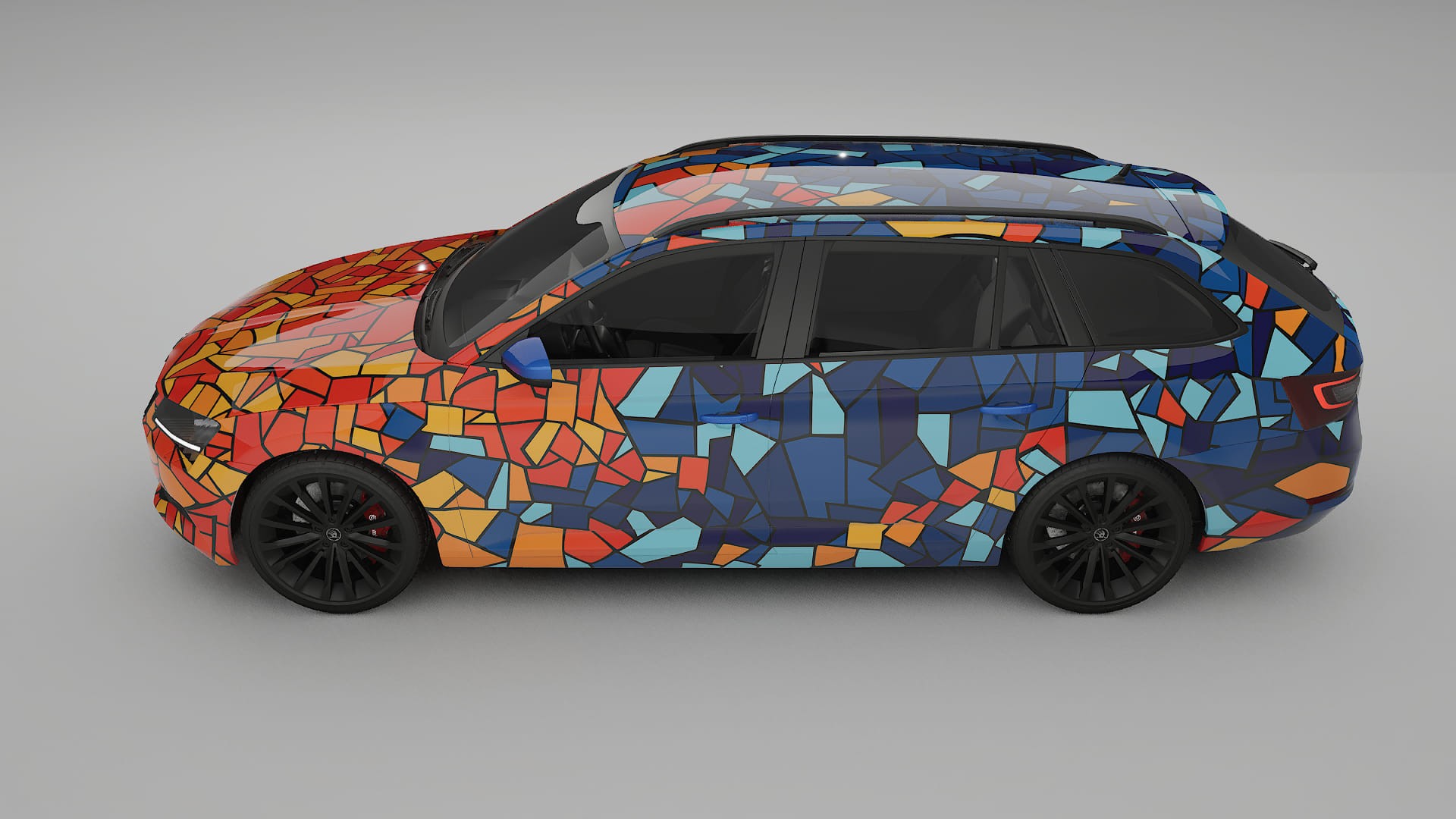 Škoda Superb B8 BARCELONA Designed Wrap PPF Kit – Printable Polyurethane Film