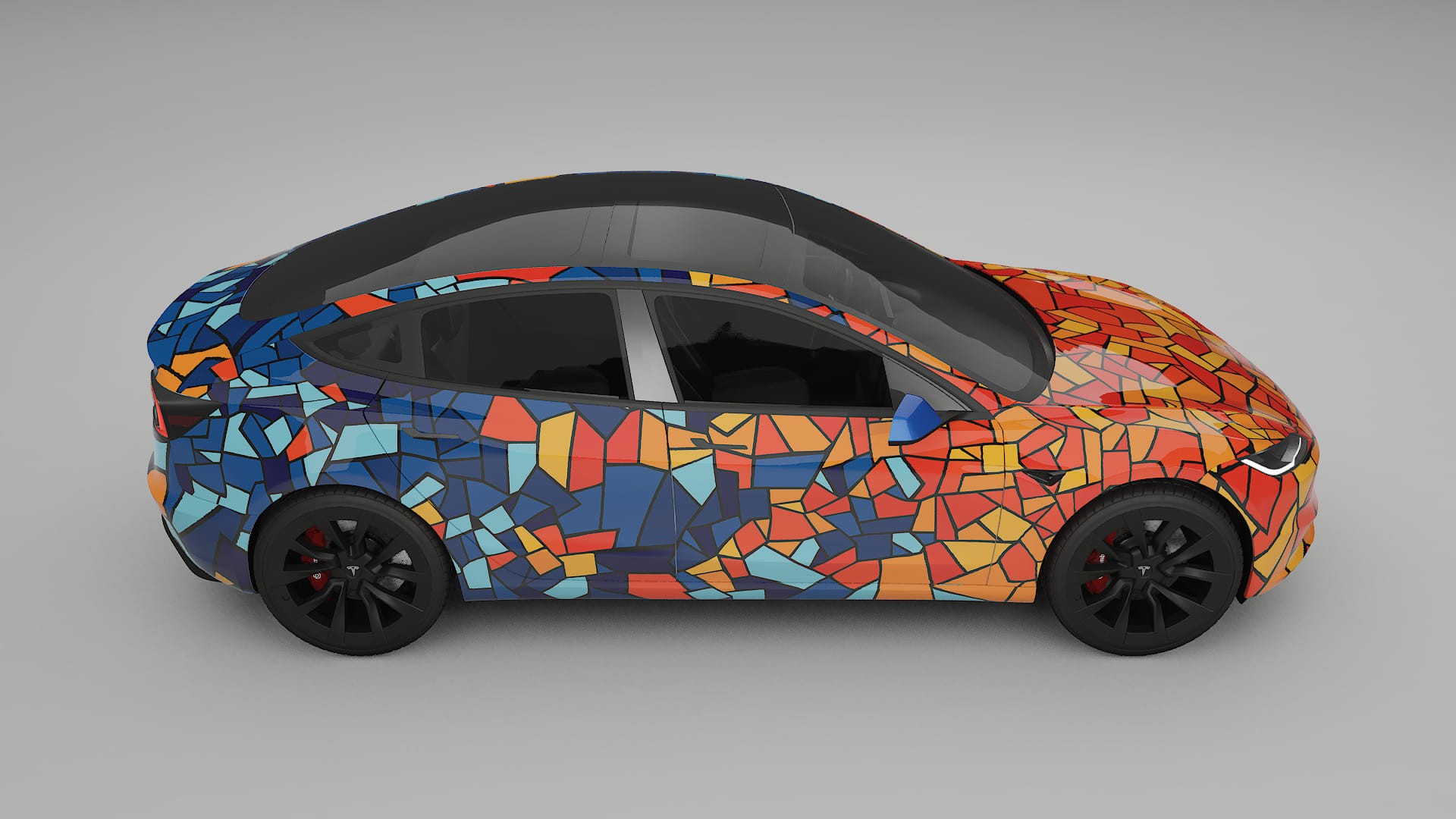 Tesla Model 3 Highland BARCELONA Designed Wrap PPF Kit – Printable Polyurethane Film
