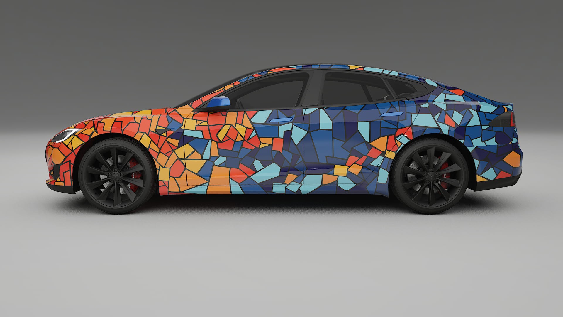 Tesla Model-S BARCELONA Designed Wrap PPF Kit – Printable Polyurethane Film