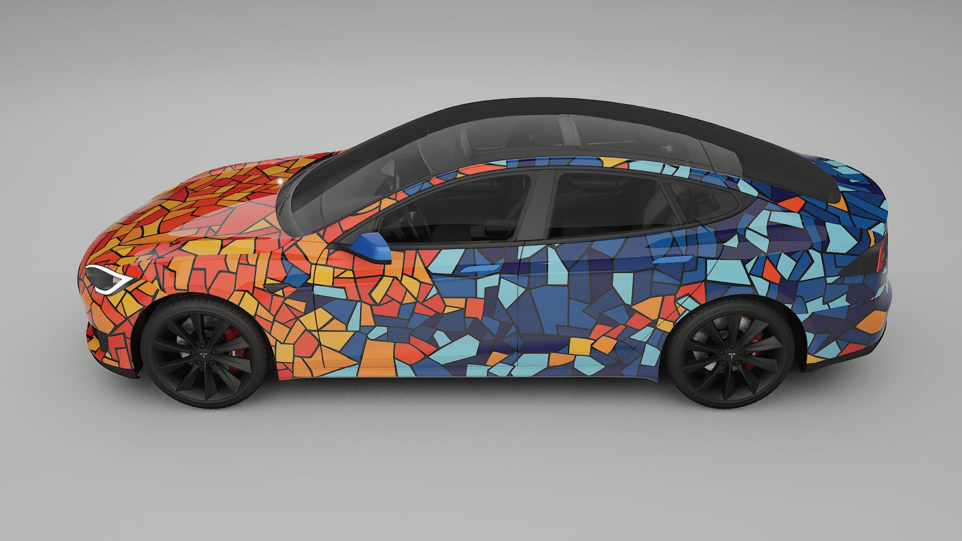 Tesla Model-S BARCELONA Designed Wrap PPF Kit – Printable Polyurethane Film