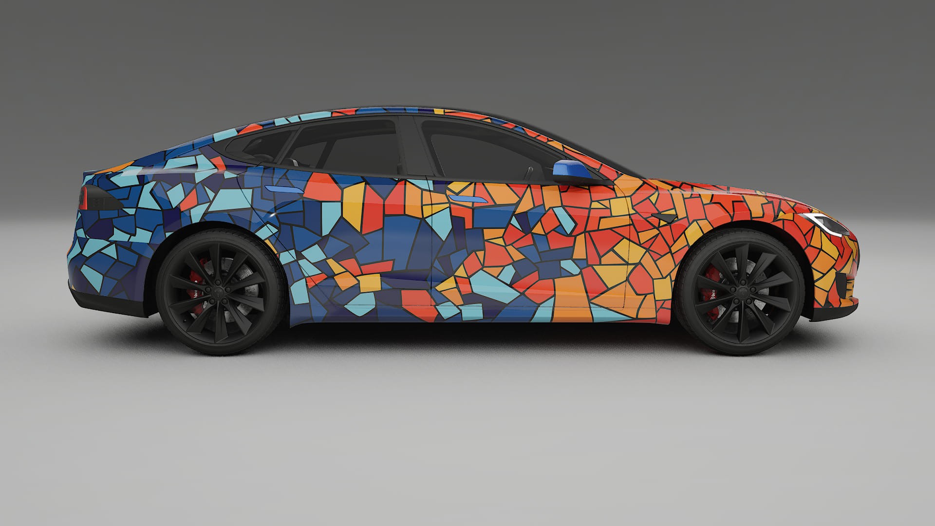 Tesla Model-S BARCELONA Designed Wrap PPF Kit – Printable Polyurethane Film