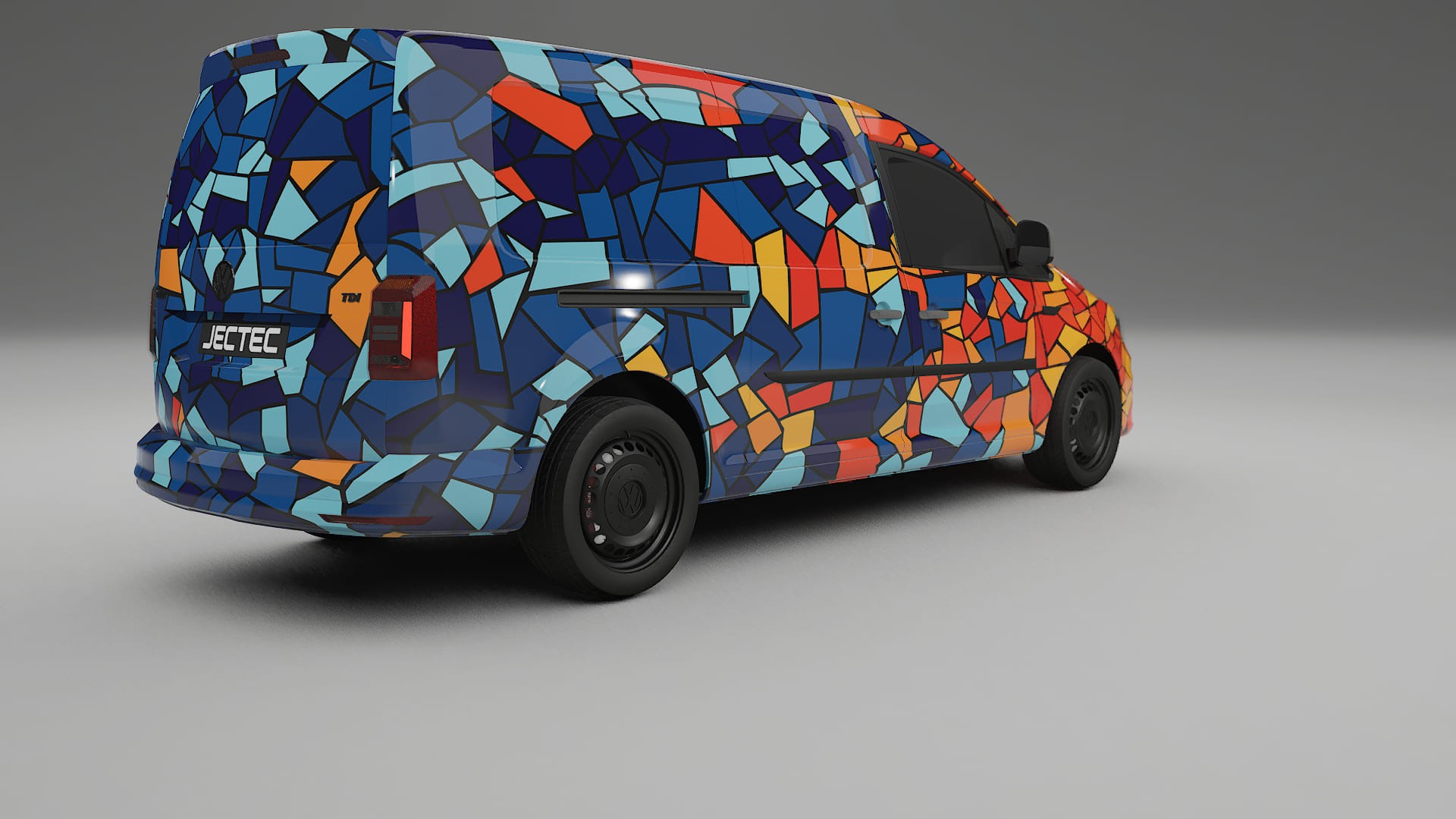 VW Caddy Maxi SB BARCELONA Designed Wrap PPF Kit – Printable Polyurethane Film