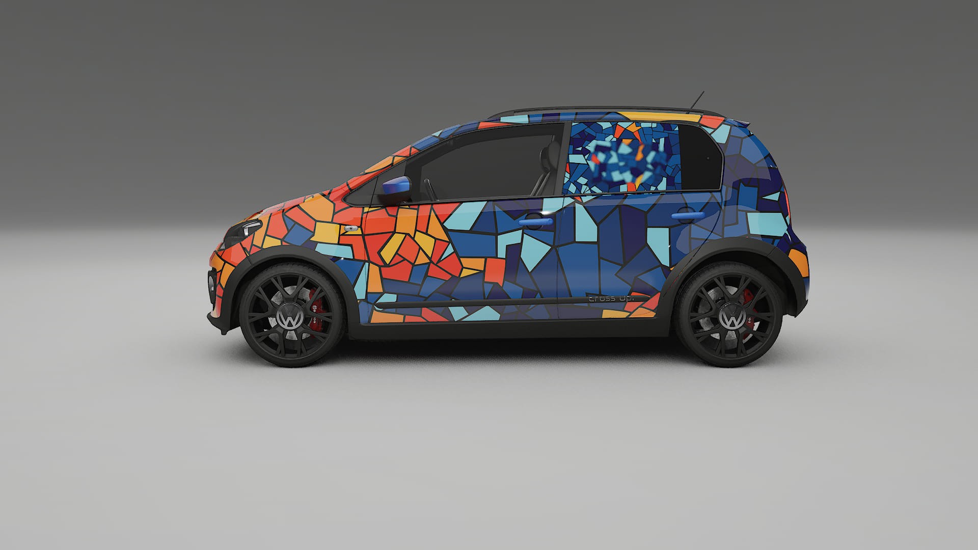 VW Cross Up BARCELONA Designed Wrap PPF Kit – Printable Polyurethane Film