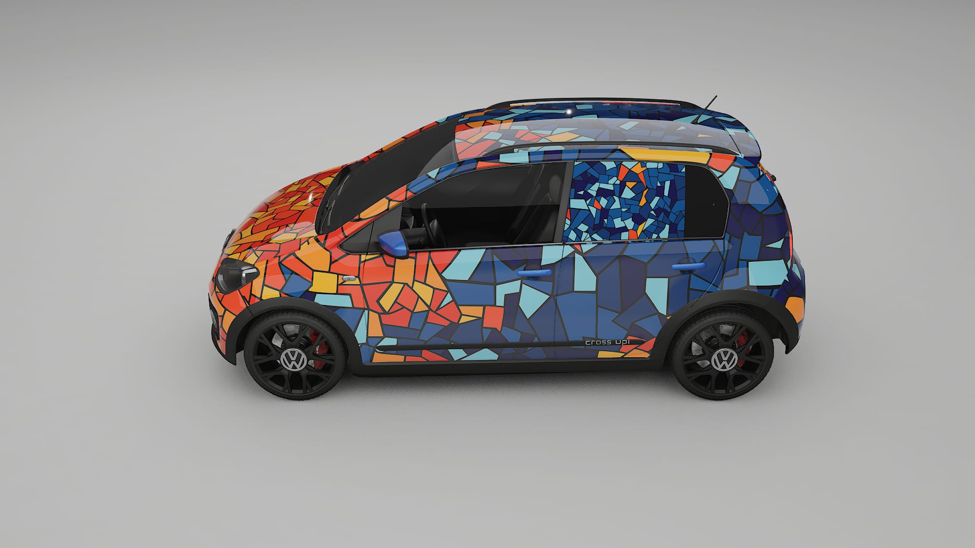 VW Cross Up BARCELONA Designed Wrap PPF Kit – Printable Polyurethane Film