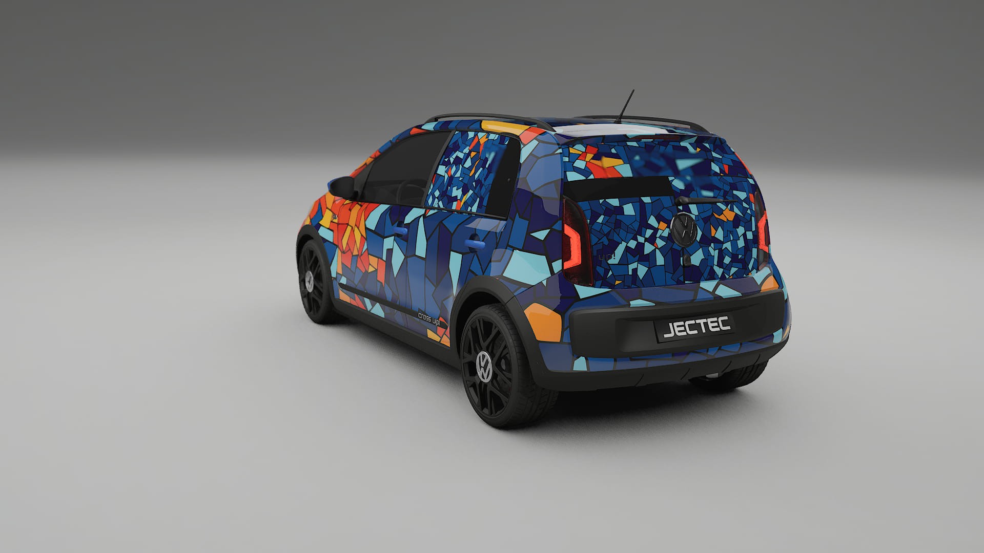 VW Cross Up BARCELONA Designed Wrap PPF Kit – Printable Polyurethane Film
