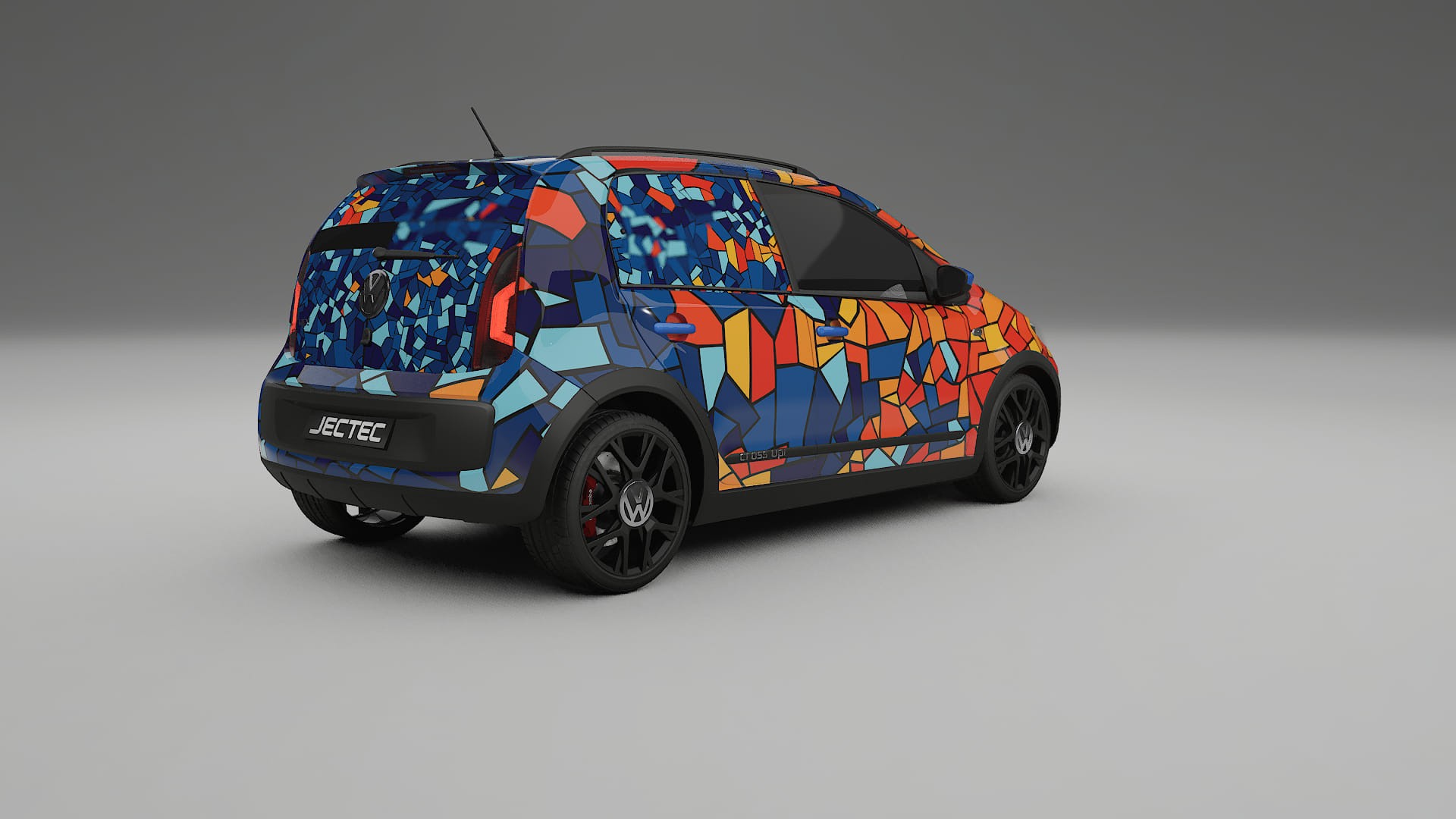 VW Cross Up BARCELONA Designed Wrap PPF Kit – Printable Polyurethane Film