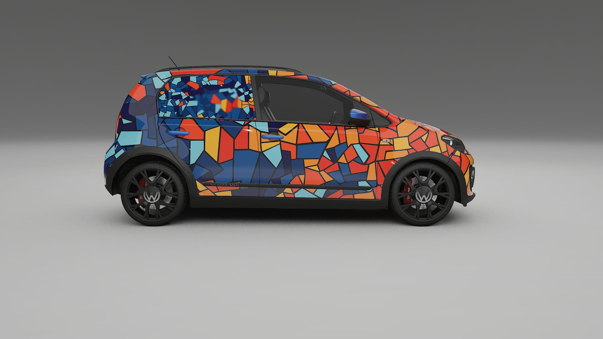 VW Cross Up BARCELONA Designed Wrap PPF Kit – Printable Polyurethane Film