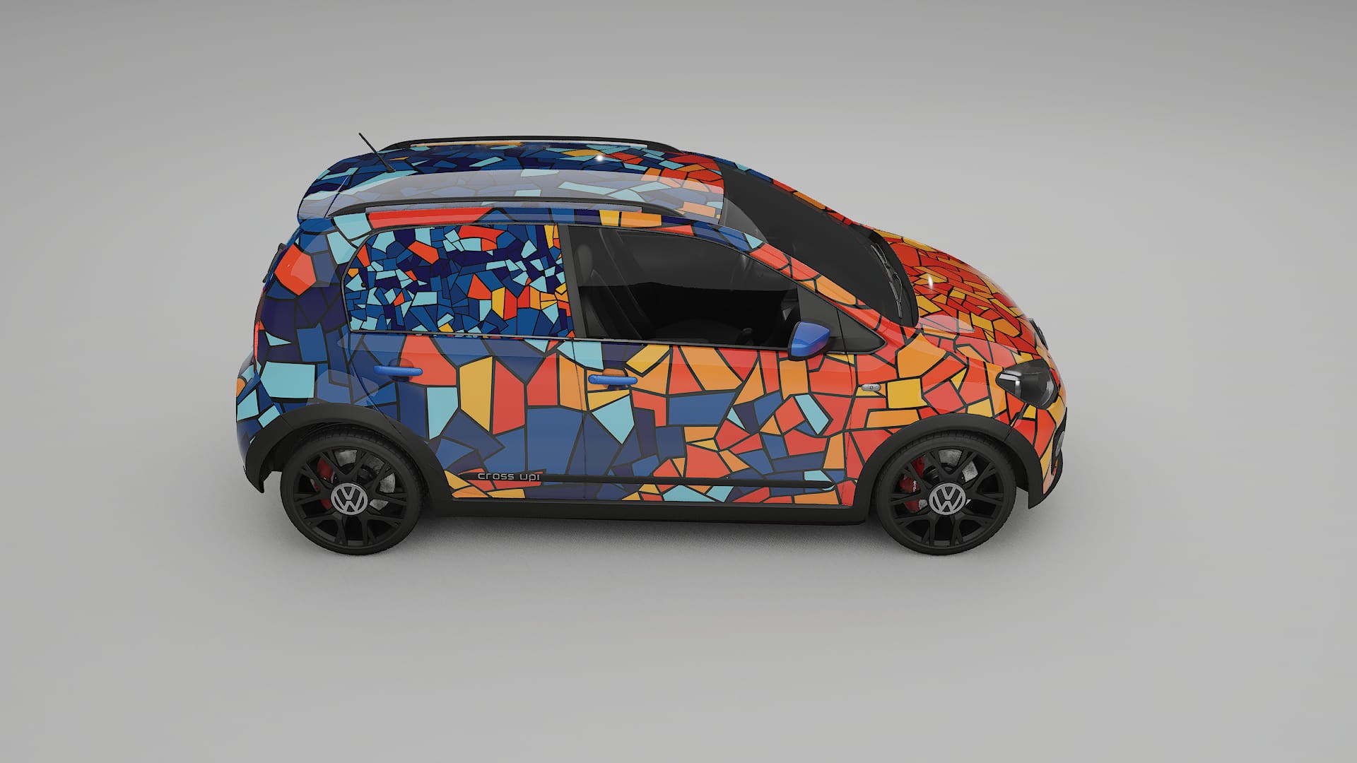 VW Cross Up BARCELONA Designed Wrap PPF Kit – Printable Polyurethane Film