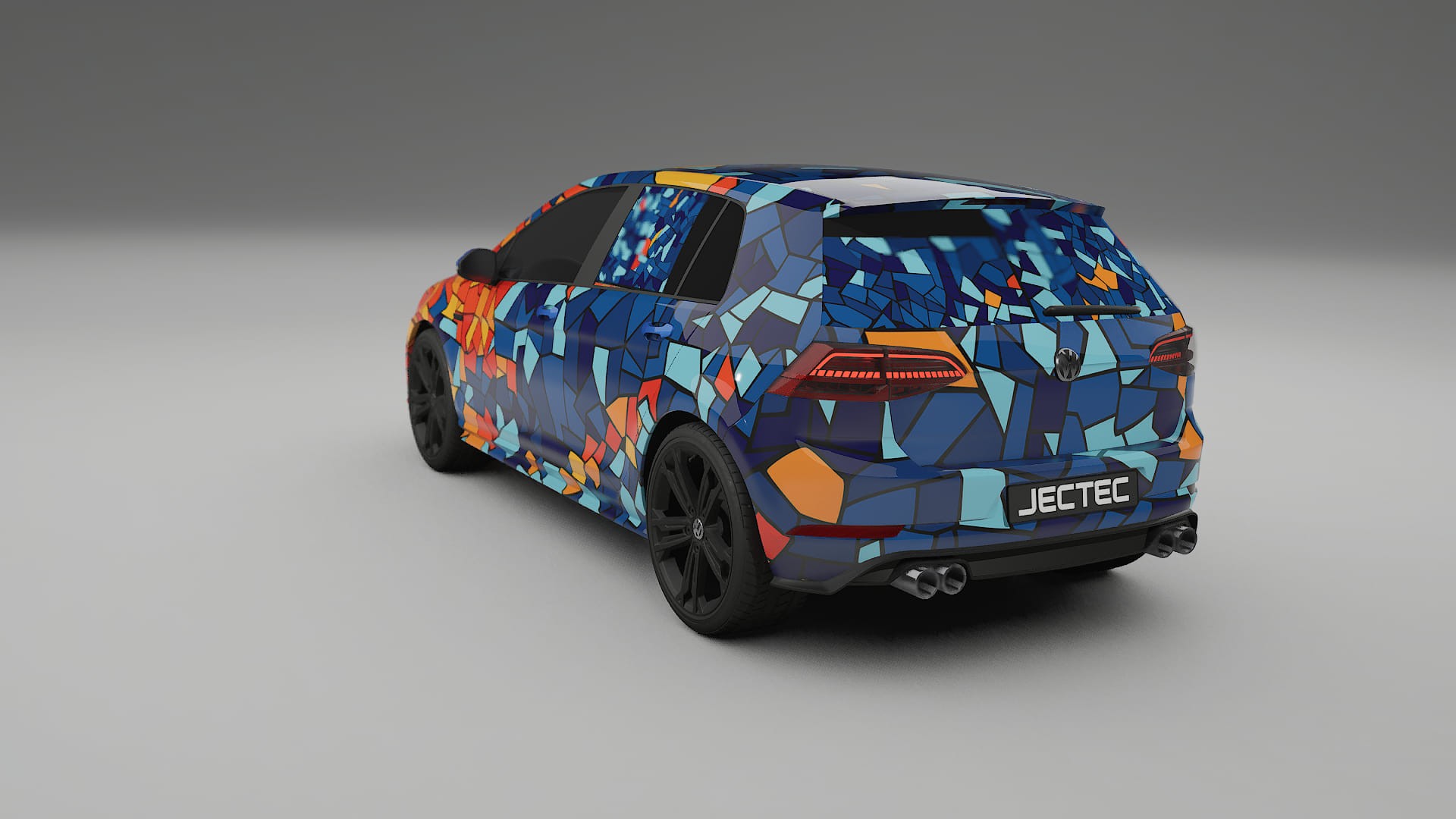 VW Golf Mk7 BARCELONA Designed Wrap PPF Kit – Printable Polyurethane Film