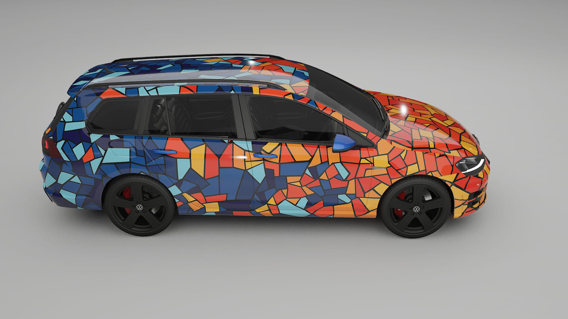 VW Golf Variant Mk7 BARCELONA Designed Wrap PPF Kit – Printable Polyurethane Film