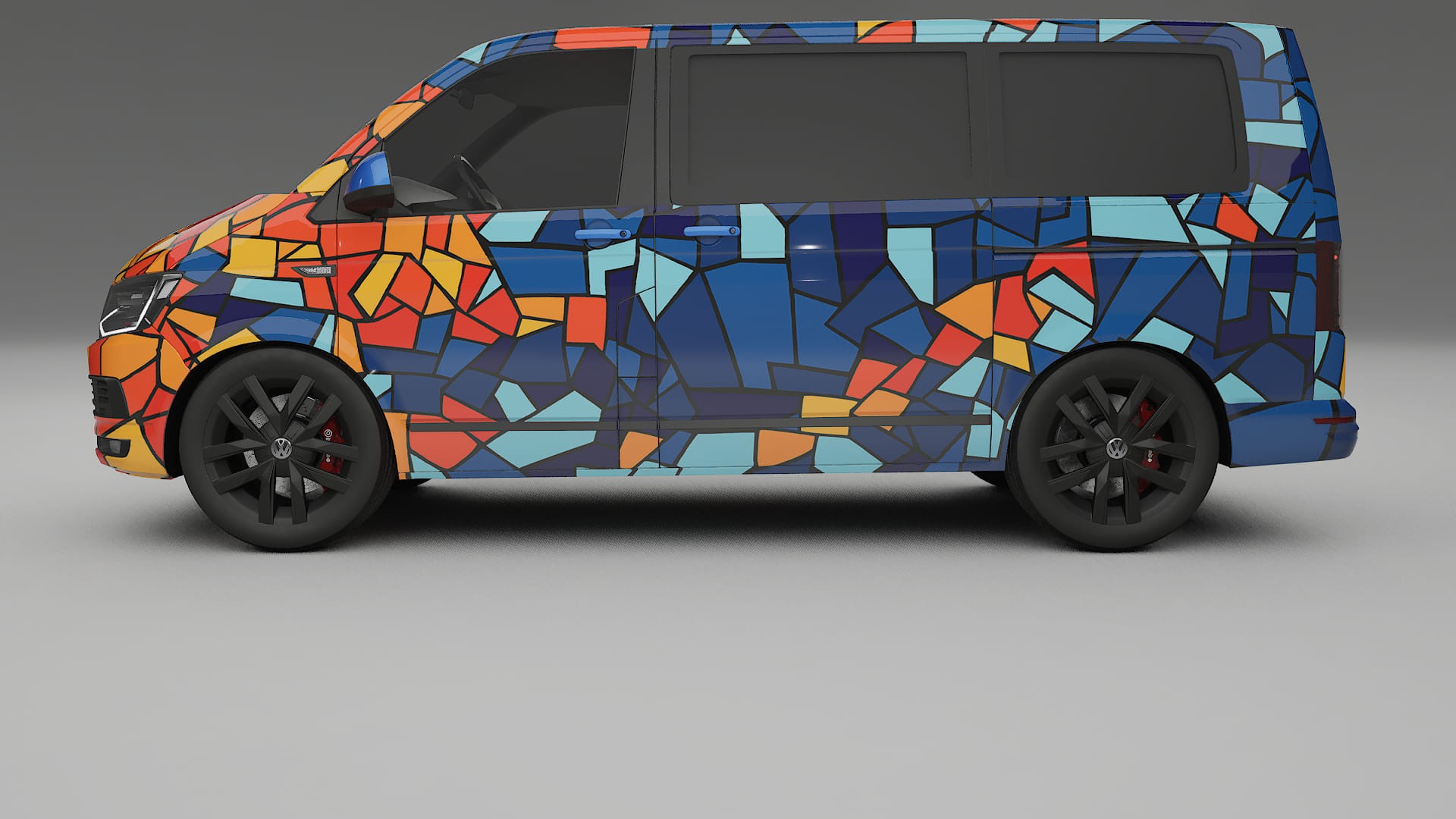 VW Transporter T6 Multivan BARCELONA Designed Wrap PPF Kit – Printable Polyurethane Film