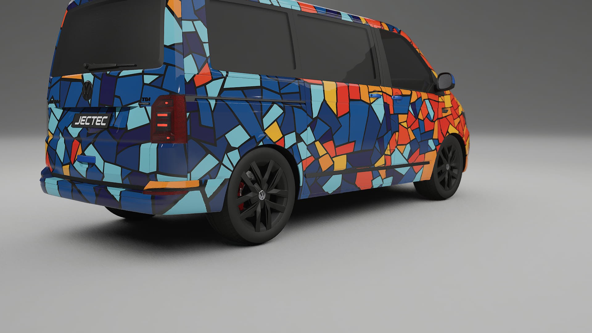 VW Transporter T6 Multivan BARCELONA Designed Wrap PPF Kit – Printable Polyurethane Film
