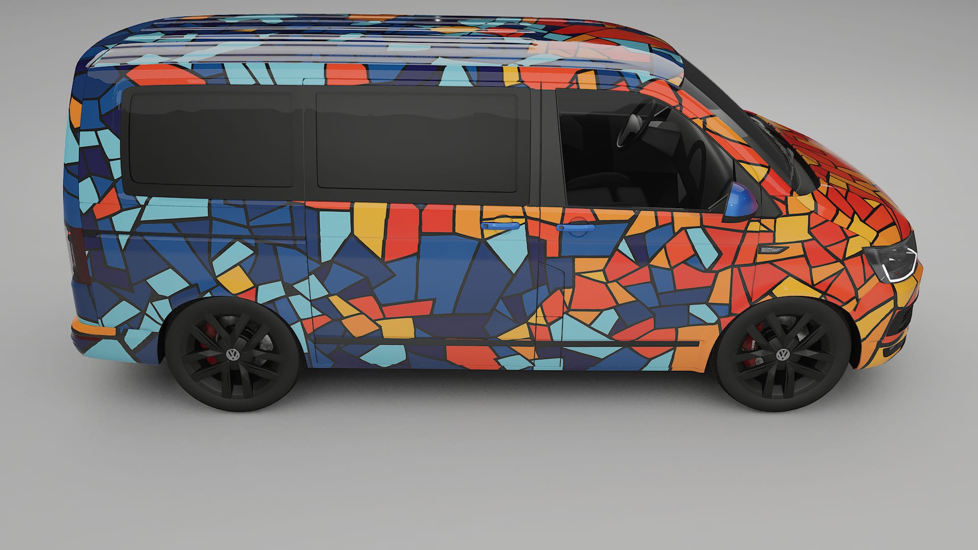 VW Transporter T6 Multivan BARCELONA Designed Wrap PPF Kit – Printable Polyurethane Film