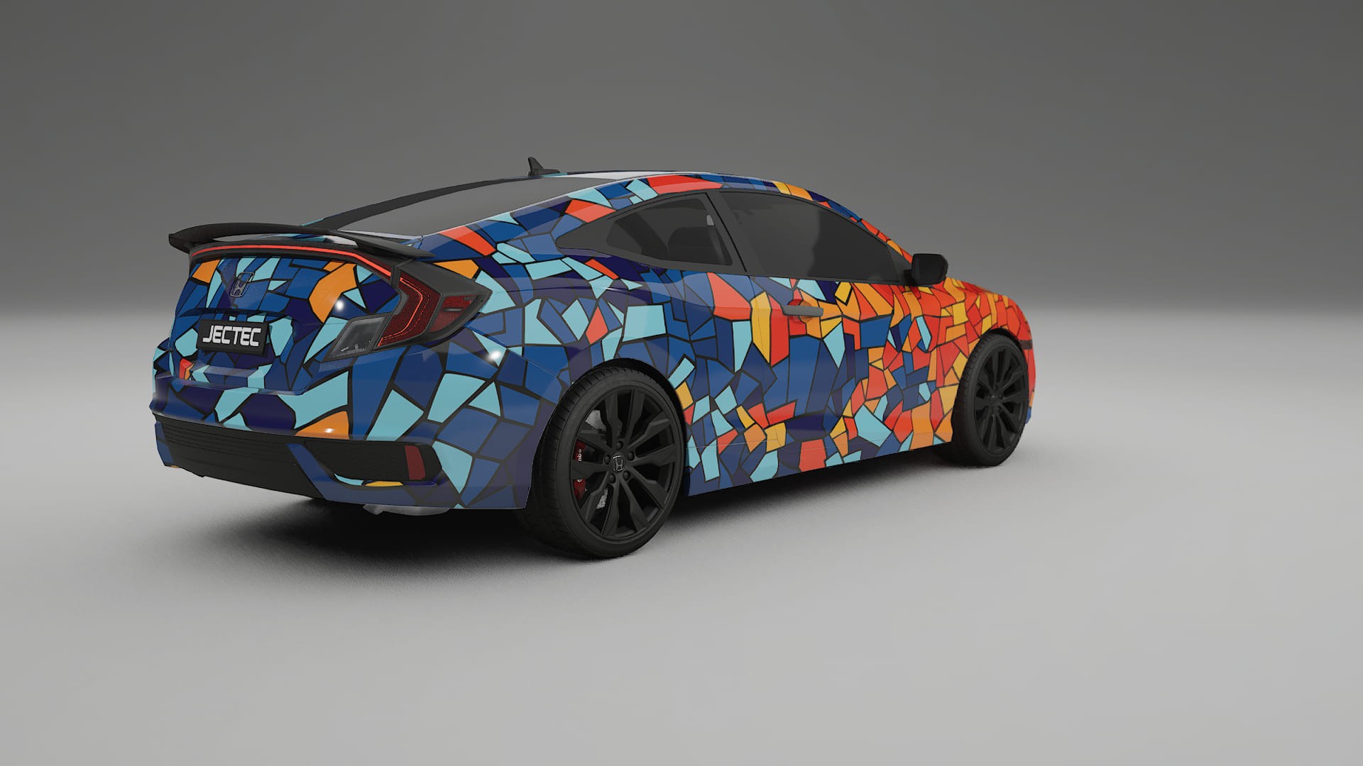 Honda Civic coupe prefacelift pre-LCI BARCELONA Designed Wrap PPF Kit – Printable Polyurethane Film