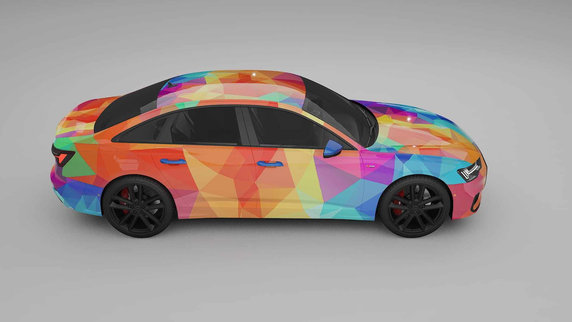 Audi A6 S-Line C8 VECTOR VIBE Designed Wrap PPF Kit – Printable Polyurethane Film