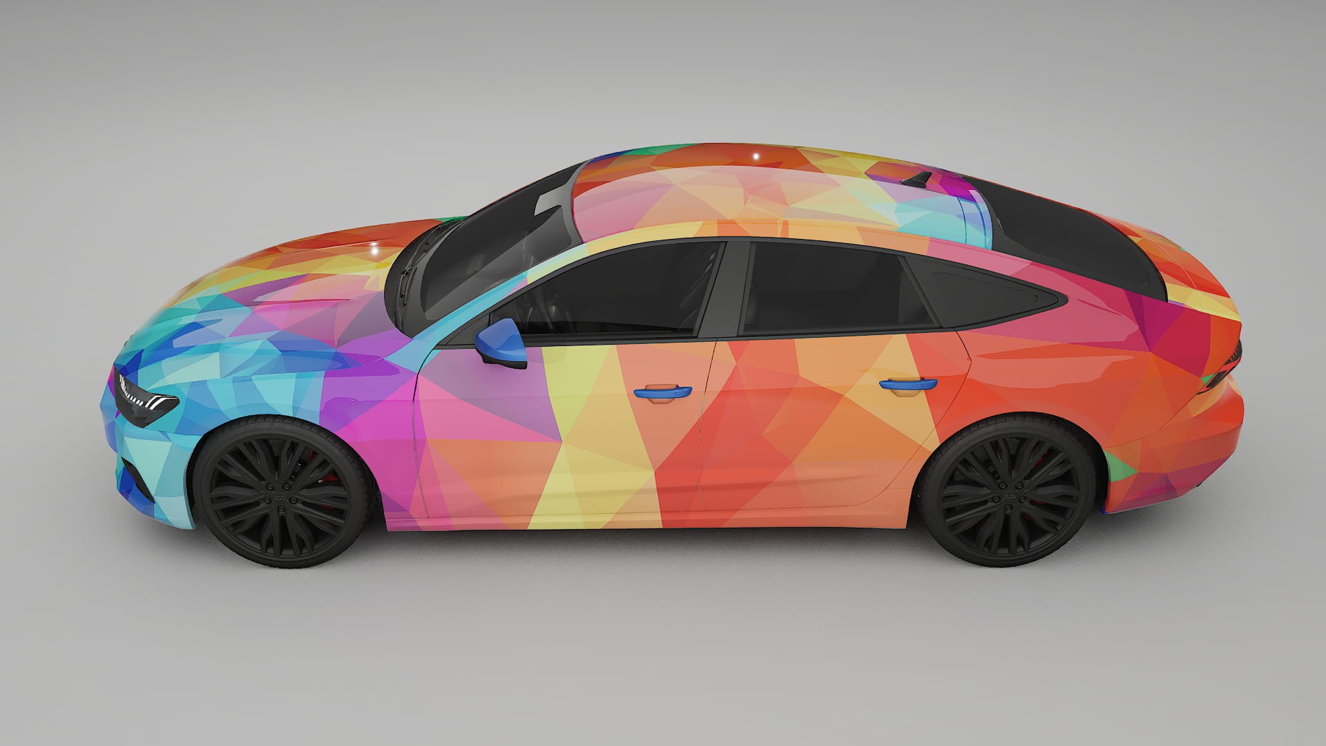 Audi A7 C8 Sportback prefacelift pre-LCI VECTOR VIBE Designed Wrap PPF Kit – Printable Polyurethane Film