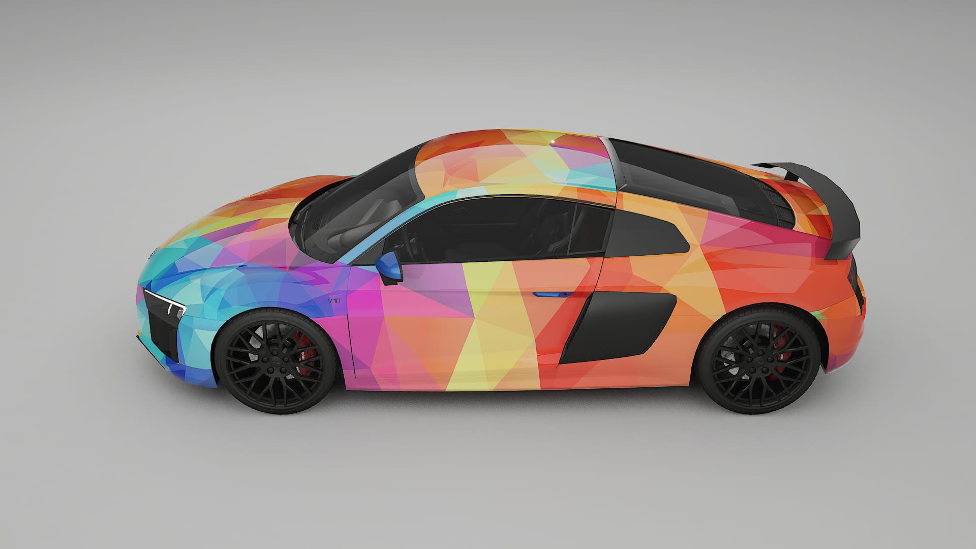 Audi R8 typ-4S prefacelift pre-LCI VECTOR VIBE Designed Wrap PPF Kit – Printable Polyurethane Film
