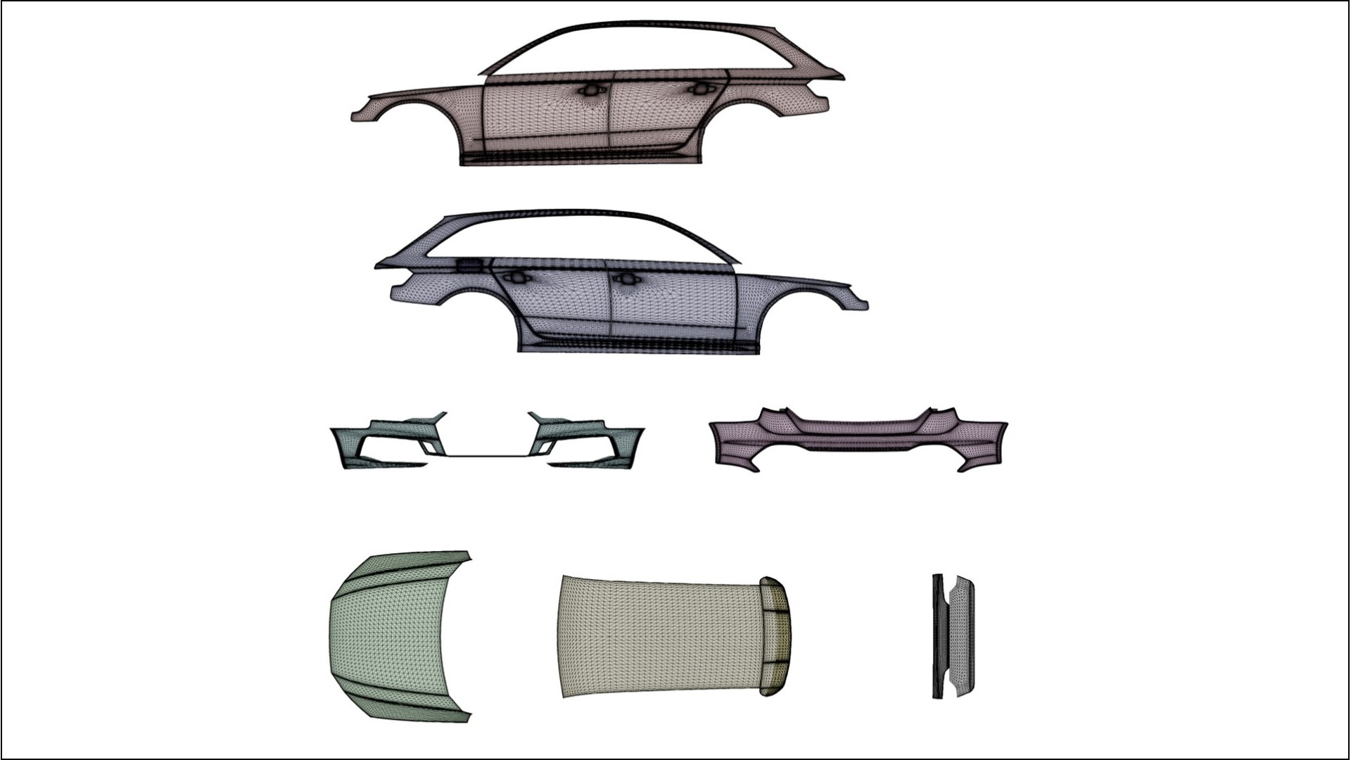 Audi RS4 Avant B9 prefacelift pre-LCI VECTOR VIBE Designed Wrap PPF Kit – Printable Polyurethane Film 2