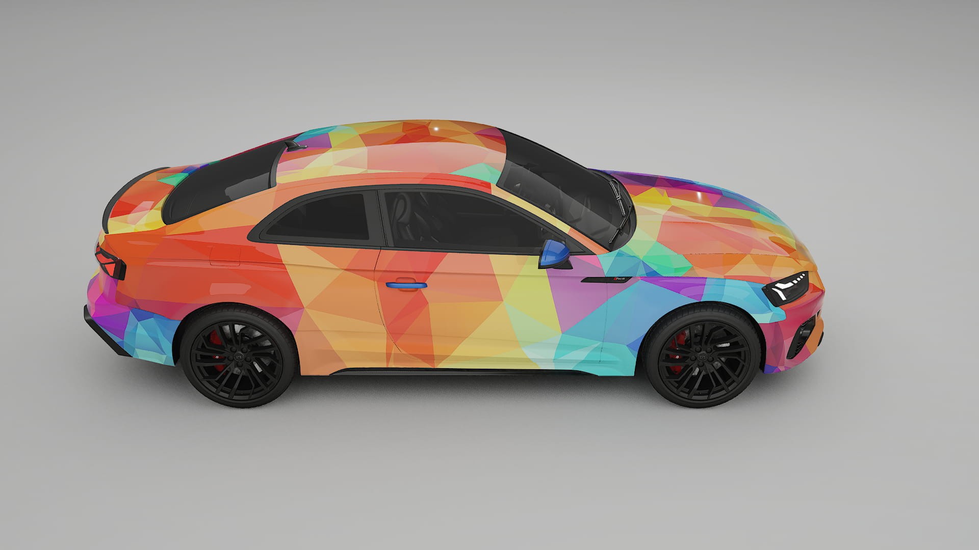 Audi RS5 Coupe B9 facelift pre-LCI VECTOR VIBE Designed Wrap PPF Kit – Printable Polyurethane Film