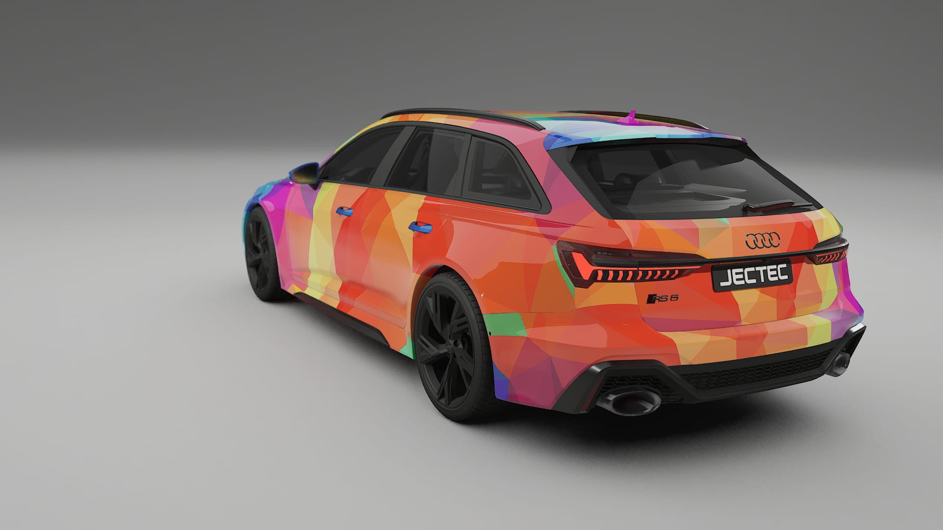 Audi RS6 Avant C8 facelift LCI VECTOR VIBE Designed Wrap PPF Kit – Printable Polyurethane Film