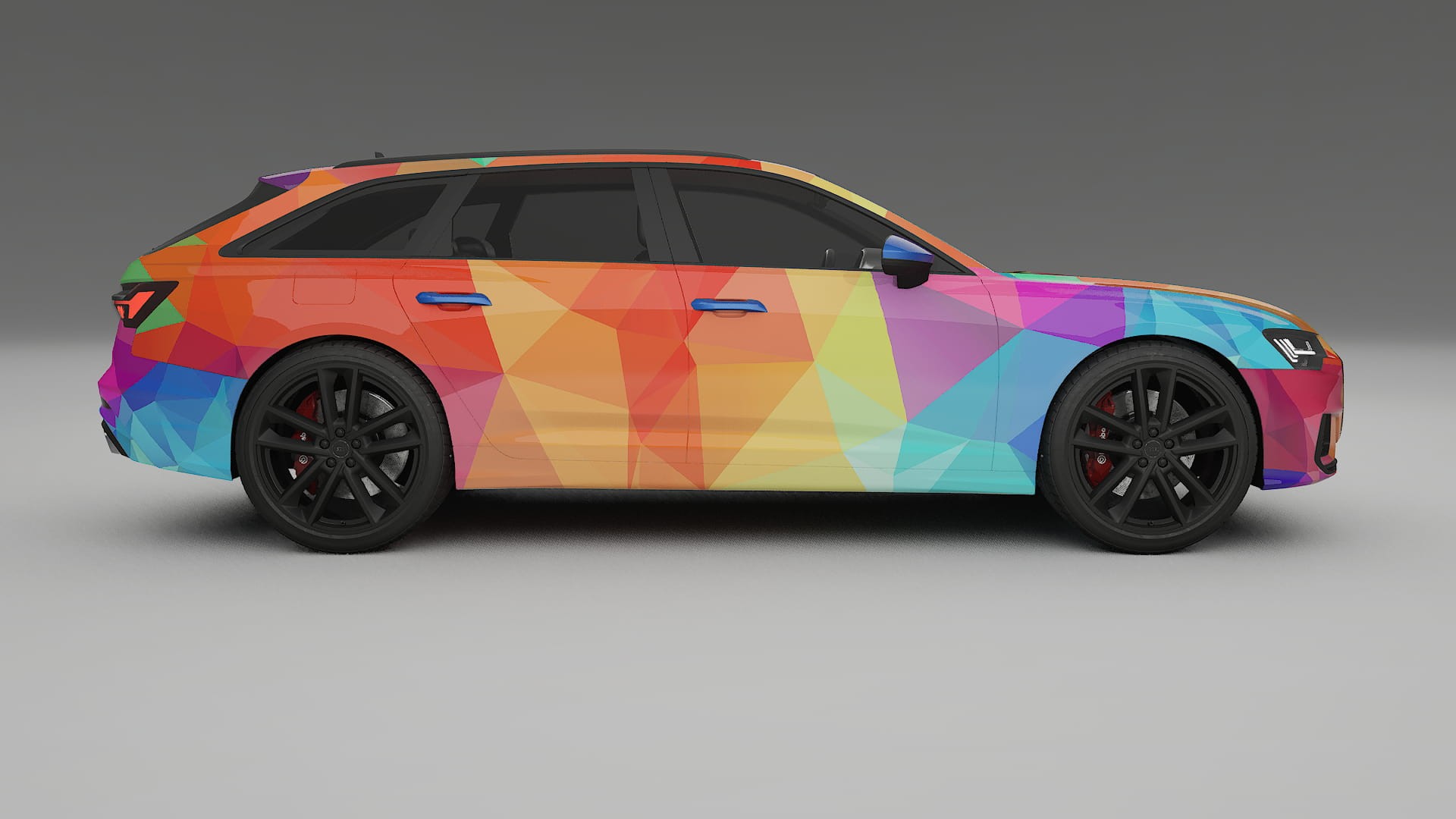 Audi S6 Avant prefacelift pre-LCI C8 VECTOR VIBE Designed Wrap PPF Kit – Printable Polyurethane Film