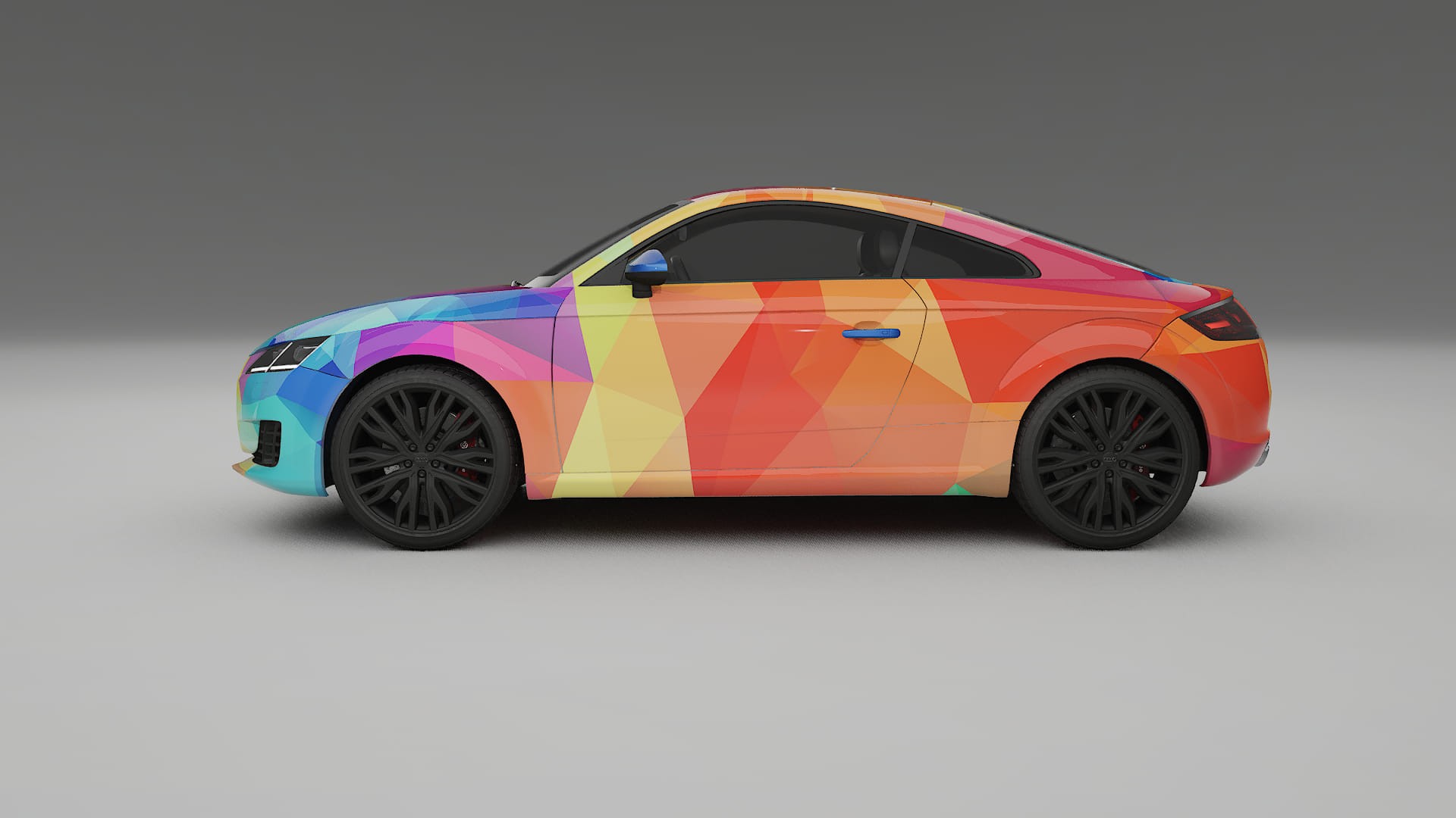 Audi TT Coupe 8S prefacelift pre-LCI VECTOR VIBE Designed Wrap PPF Kit – Printable Polyurethane Film