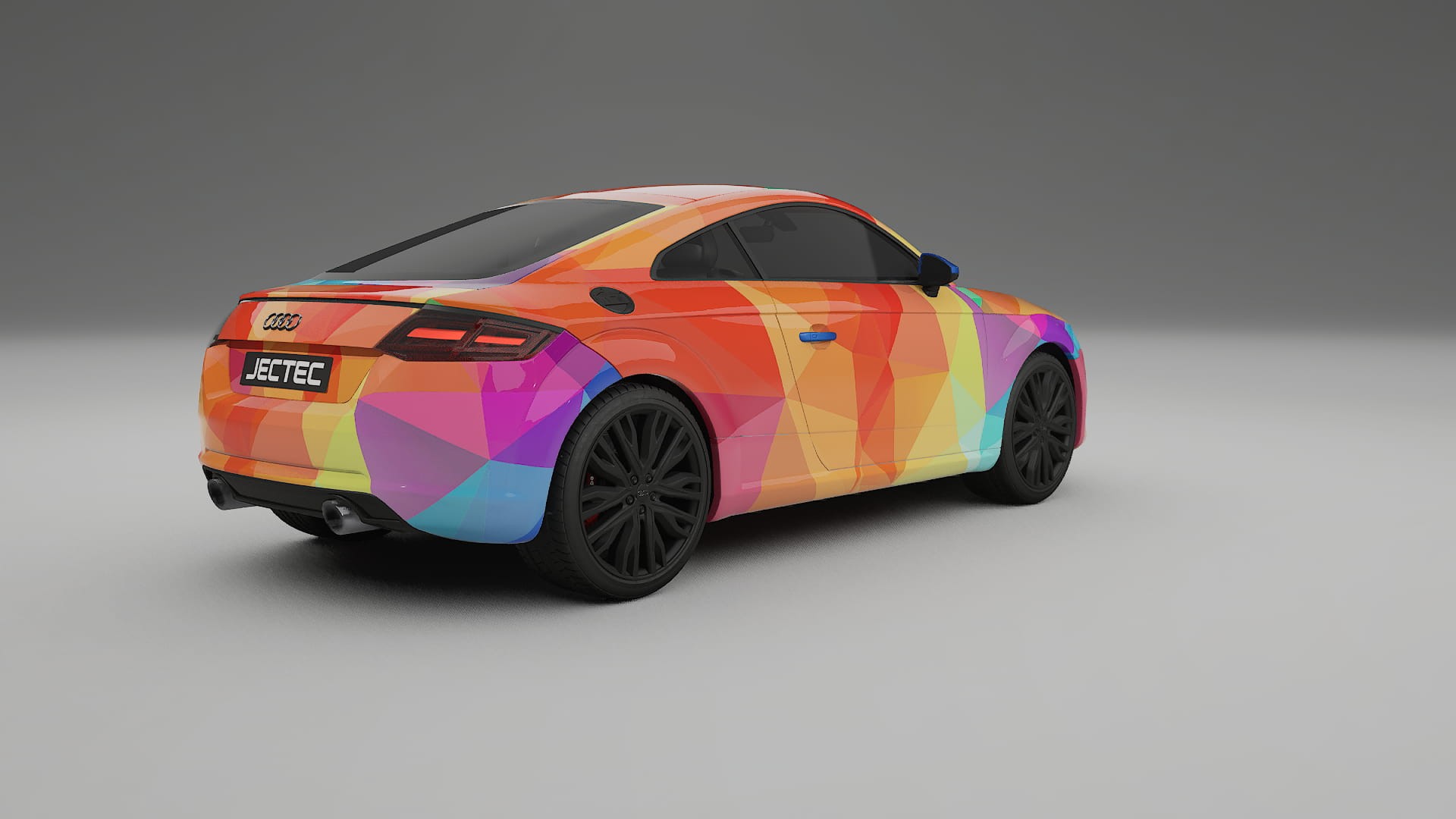 Audi TT Coupe 8S prefacelift pre-LCI VECTOR VIBE Designed Wrap PPF Kit – Printable Polyurethane Film
