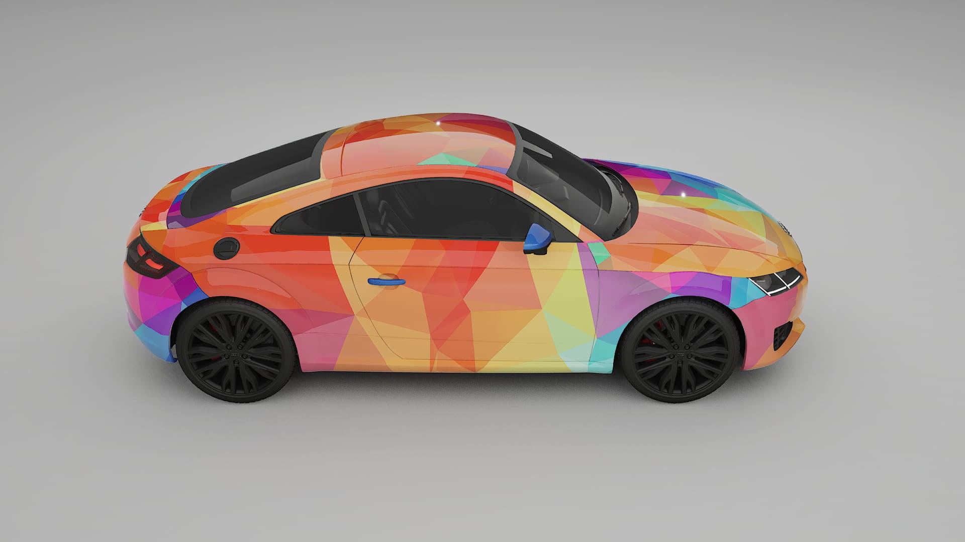 Audi TT Coupe 8S prefacelift pre-LCI VECTOR VIBE Designed Wrap PPF Kit – Printable Polyurethane Film