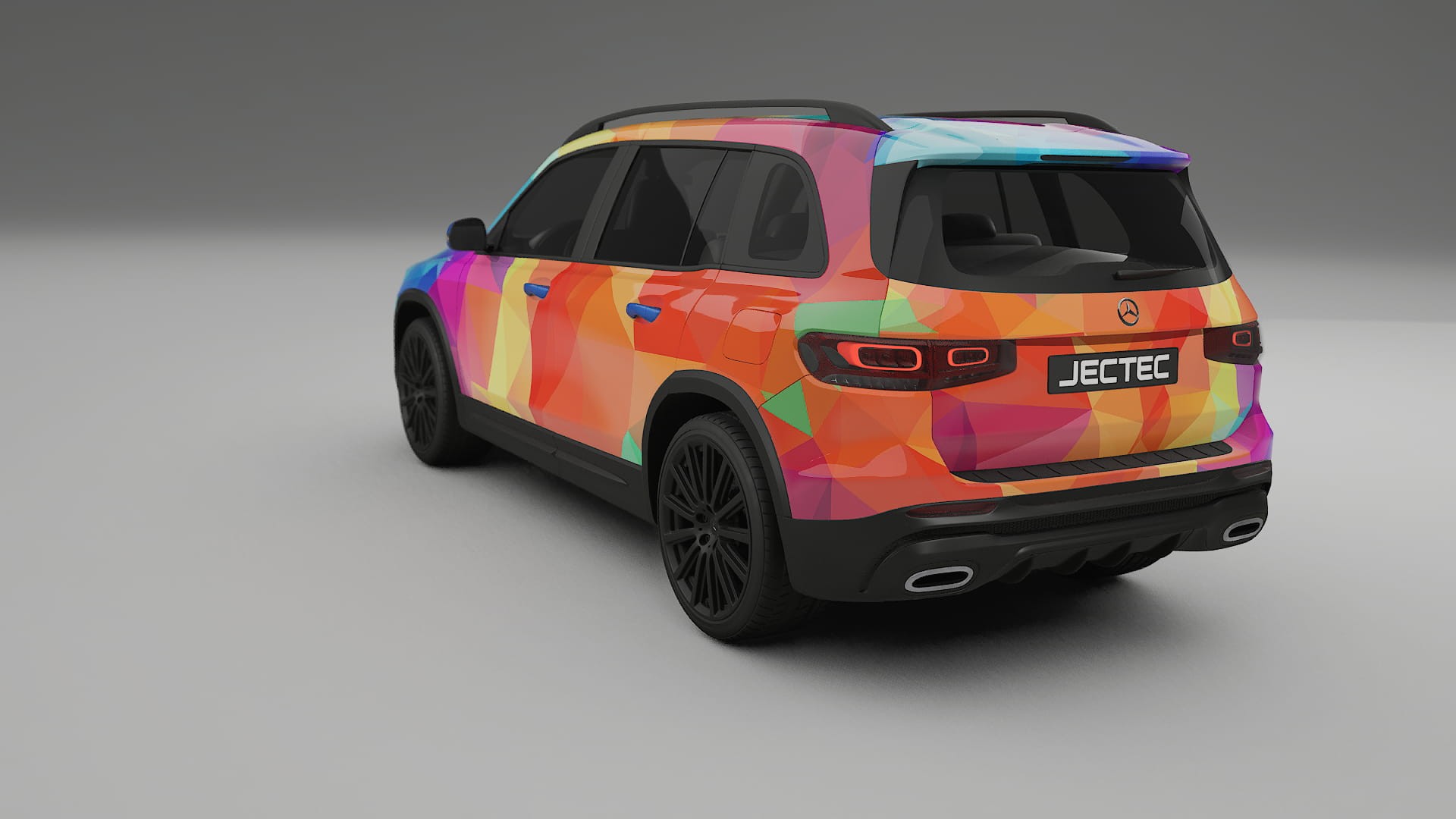 Mercedes AMG GLB VECTOR VIBE Designed Wrap PPF Kit – Printable Polyurethane Film