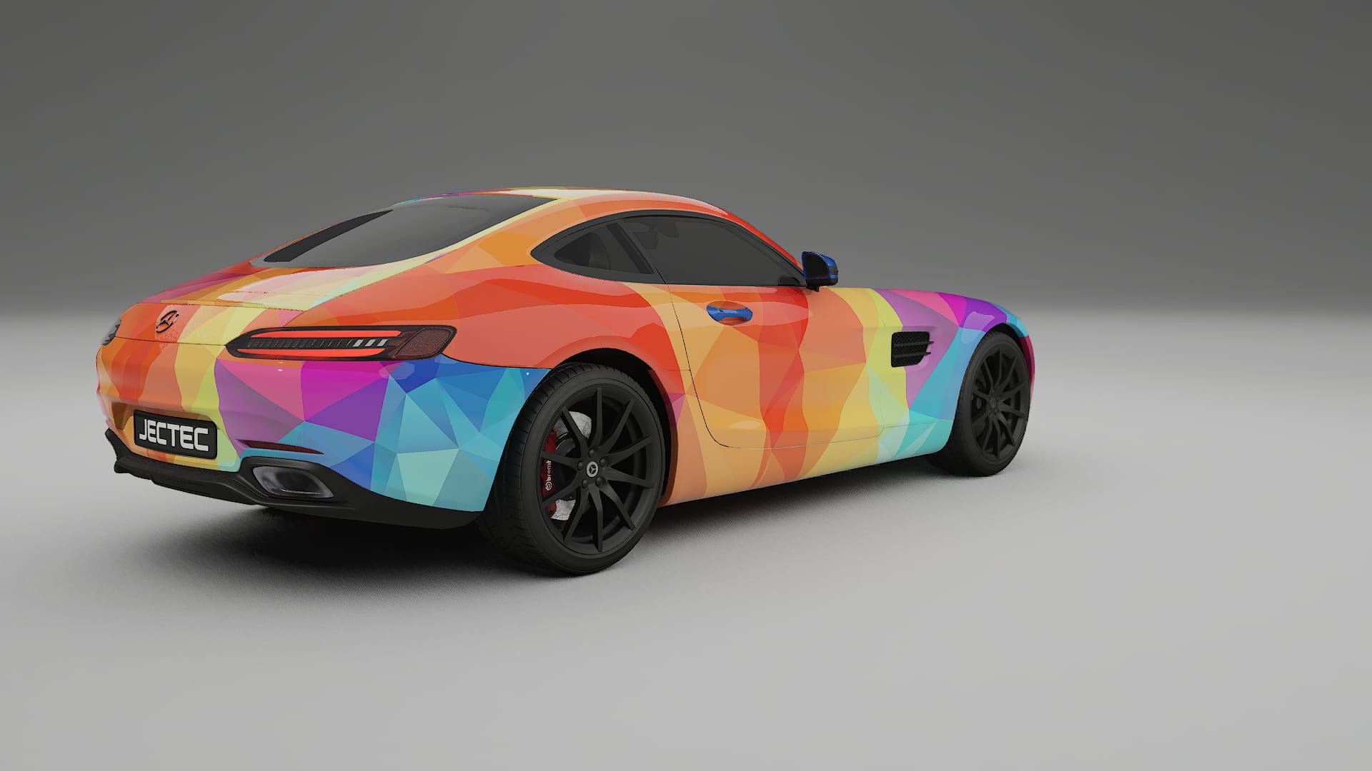 Mercedes AMG GT C190 Coupe VECTOR VIBE Designed Wrap PPF Kit – Printable Polyurethane Film