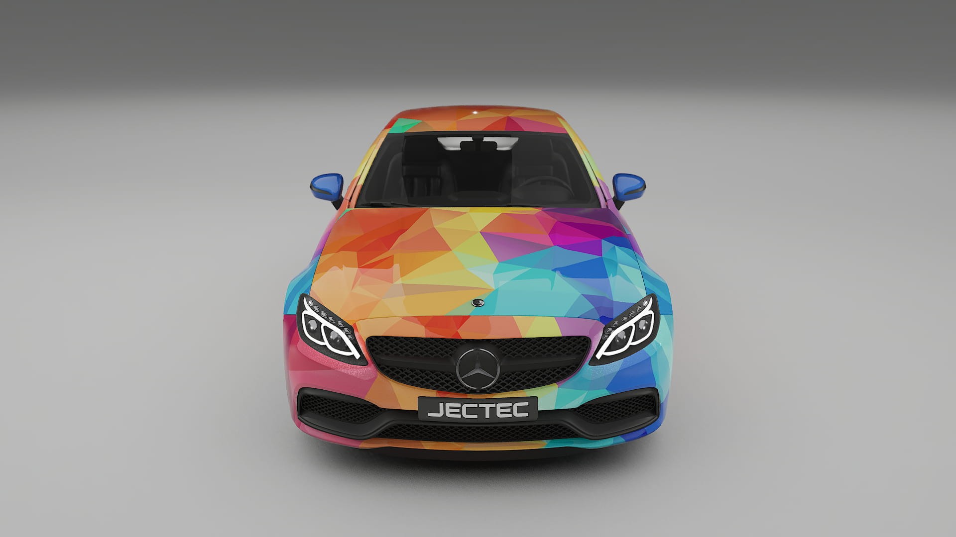Mercedes C63 AMG W205 Coupe VECTOR VIBE Designed Wrap PPF Kit – Printable Polyurethane Film