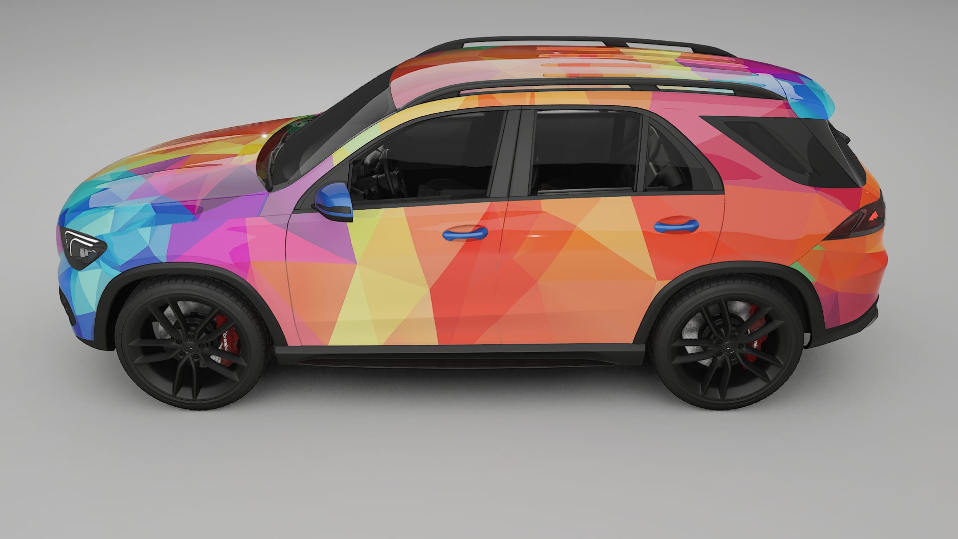Mercedes GLE W167 VECTOR VIBE Designed Wrap PPF Kit – Printable Polyurethane Film