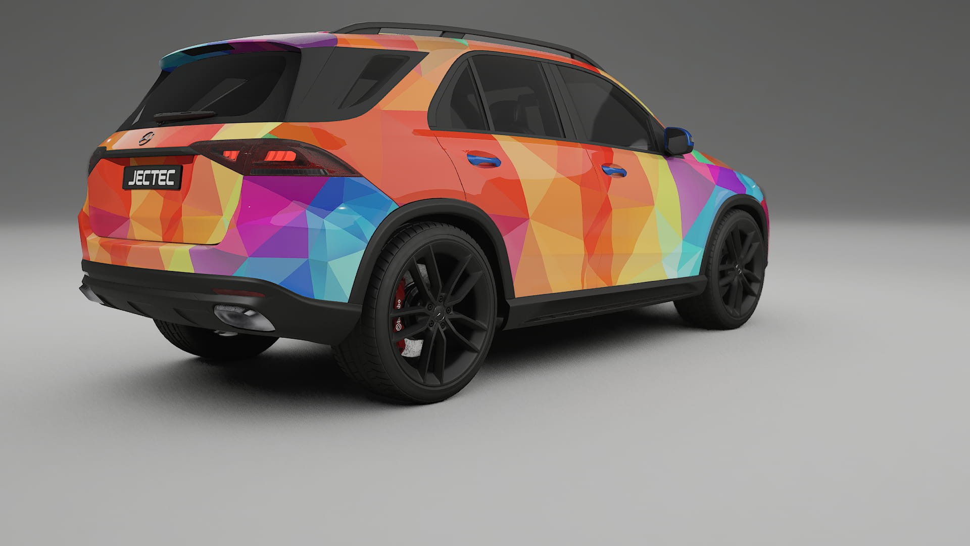 Mercedes GLE W167 VECTOR VIBE Designed Wrap PPF Kit – Printable Polyurethane Film