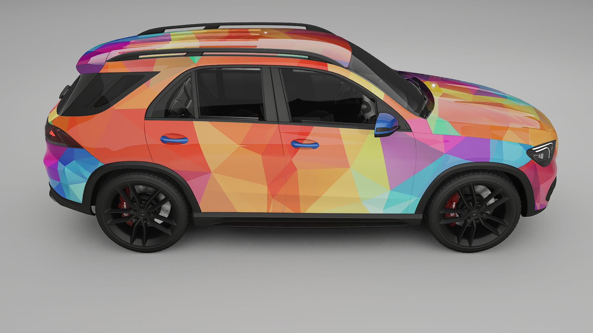 Mercedes GLE W167 VECTOR VIBE Designed Wrap PPF Kit – Printable Polyurethane Film
