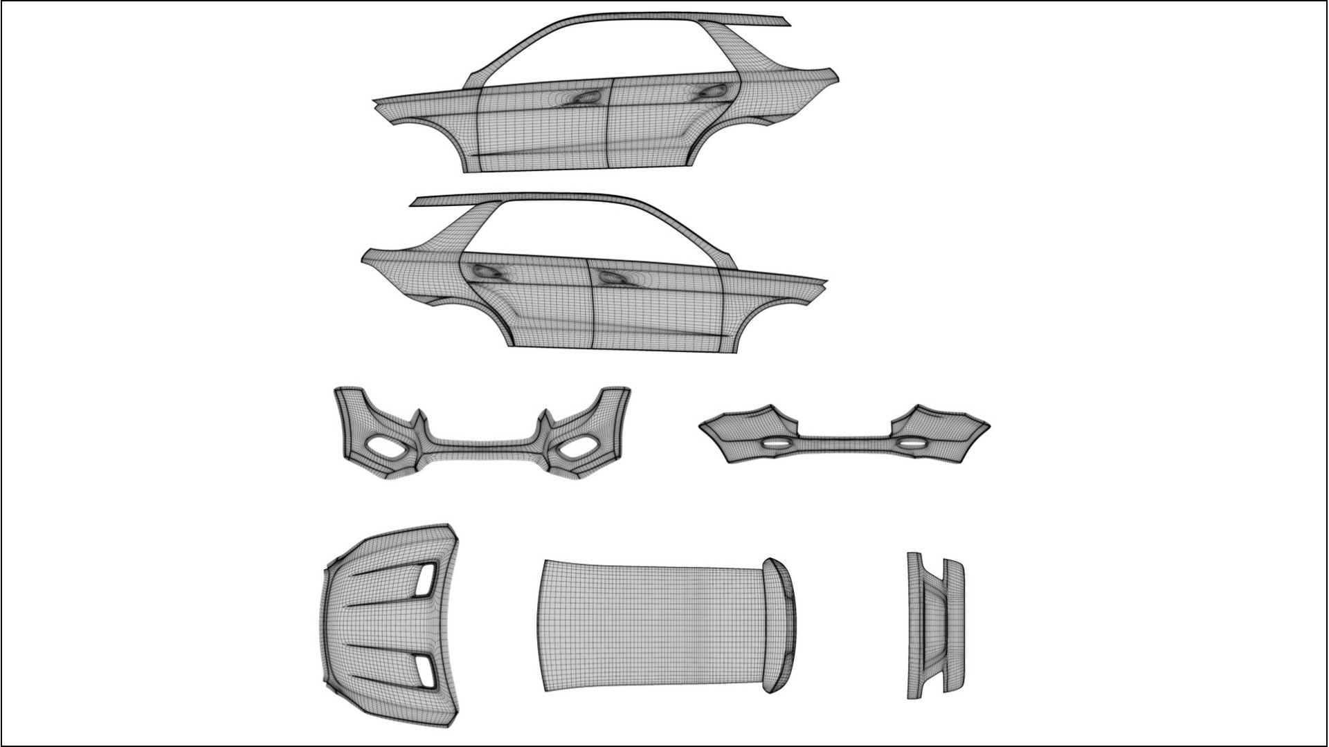 Mercedes M-class W166 VECTOR VIBE Designed Wrap PPF Kit – Printable Polyurethane Film