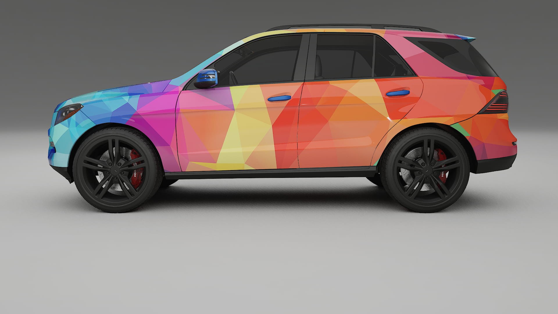 Mercedes M-class W166 VECTOR VIBE Designed Wrap PPF Kit – Printable Polyurethane Film