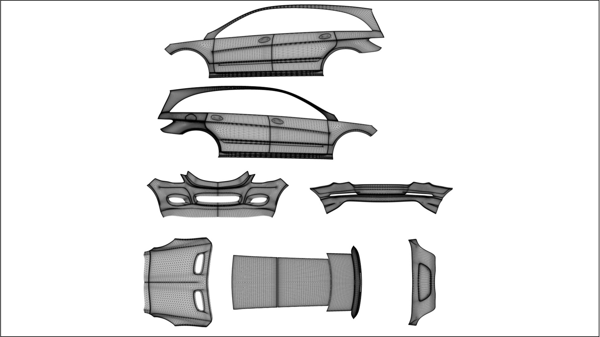 Mercedes R-class W251 facelift LCI VECTOR VIBE Designed Wrap PPF Kit – Printable Polyurethane Film